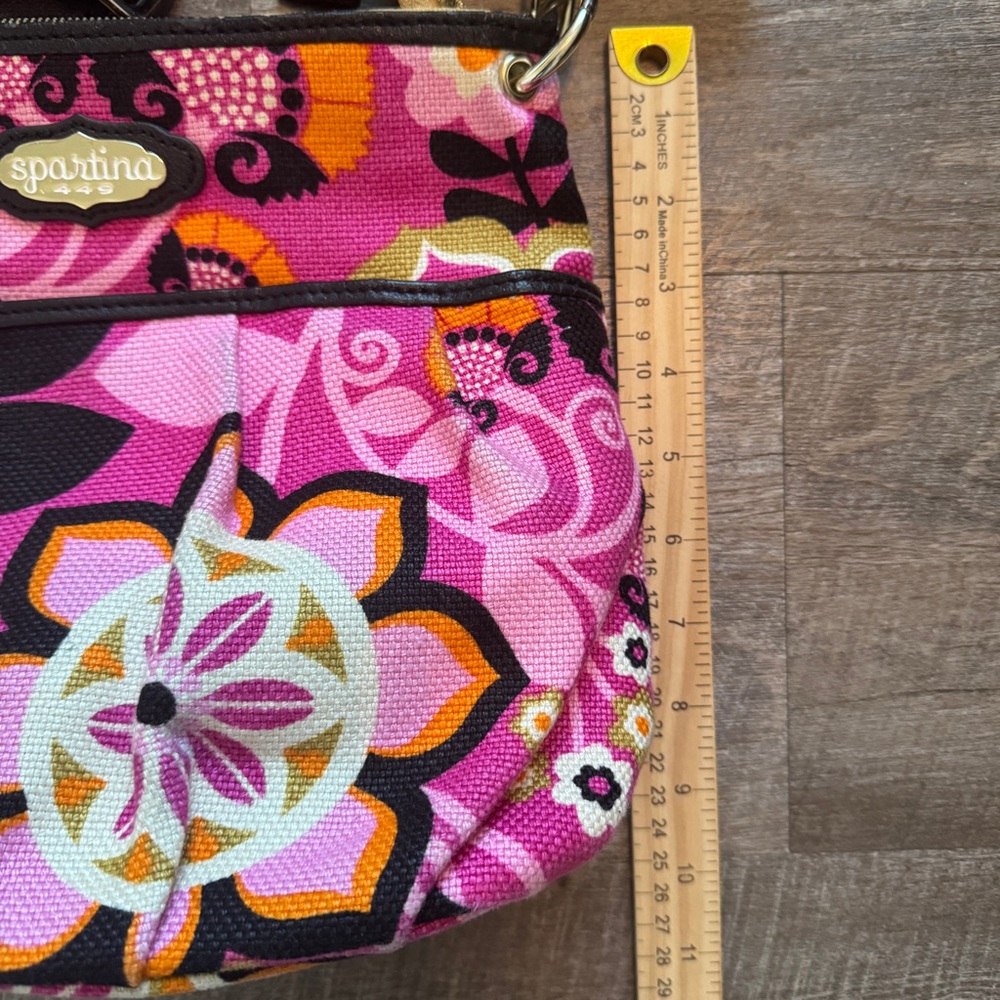 Spartina 449 Handbag Purse pleated Floral Hipster - Picture 3 of 16